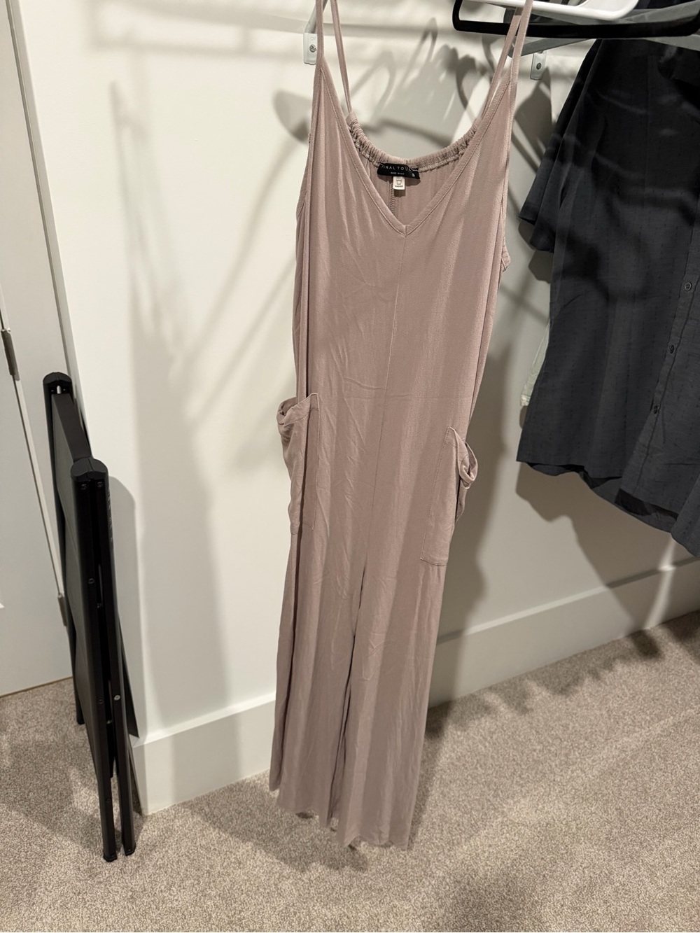 Final Touch Pant Jumpsuit in Light Grey